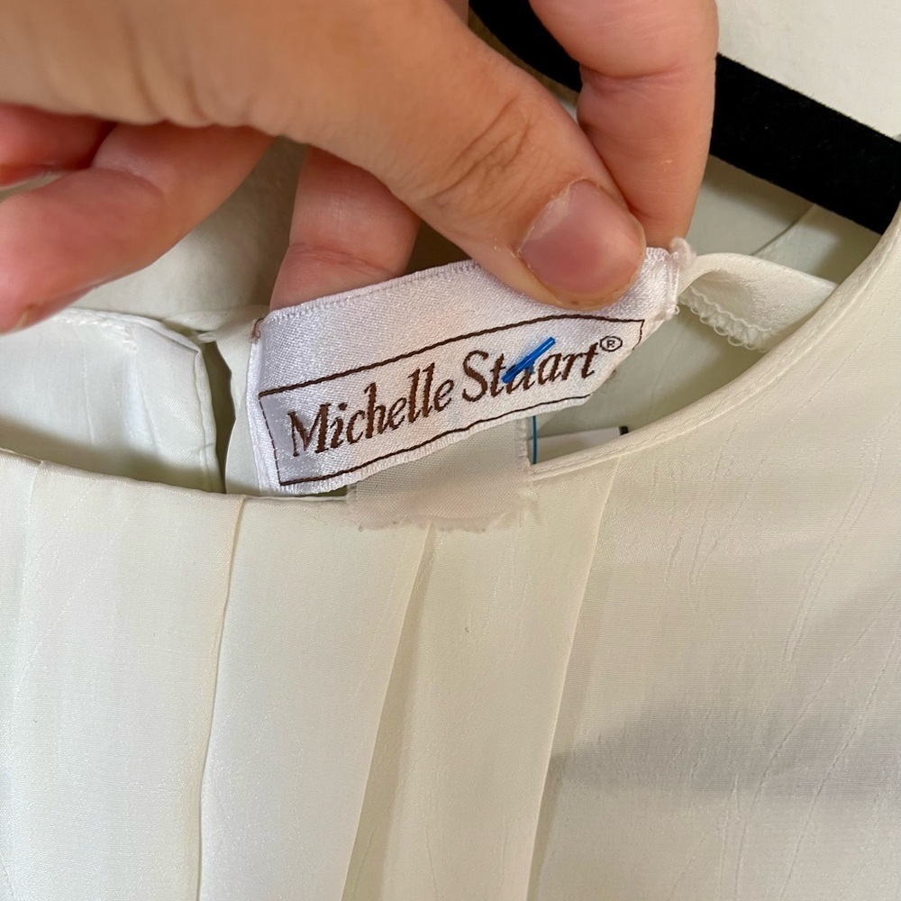 Vintage Michelle Stuart Blouse | Pleated Front | Size L | EUC - Picture 9 of 10